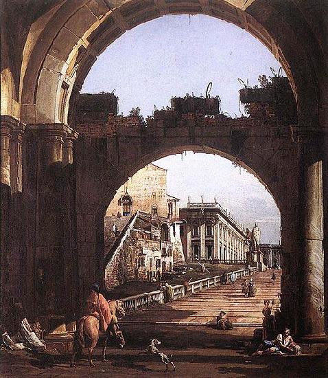Bernardo Bellotto Bellotto urban scenes have the same France oil painting art